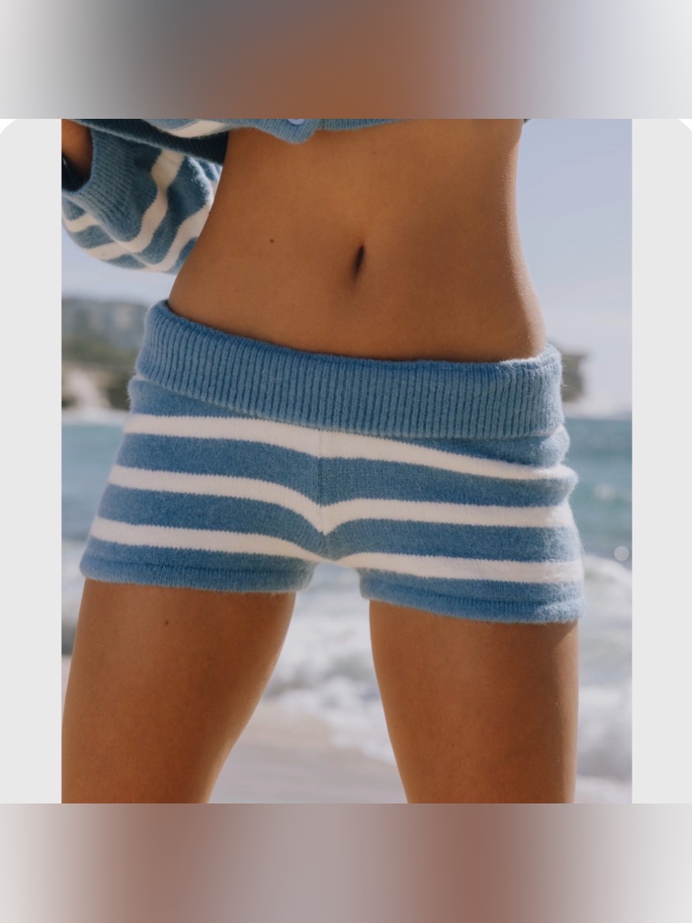 NWT Daily Drills Micro Knit Shorts- Cabana Blue XS/S